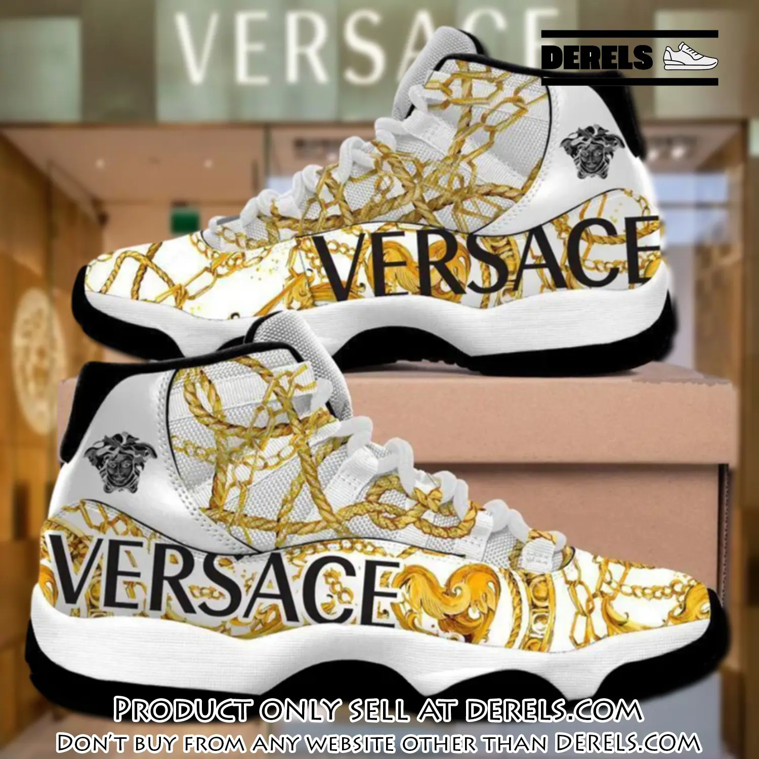 Gianni versace white air jordan 11 sneakers shoes hot  gifts for men women dr0911464